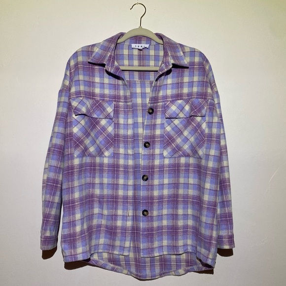 THML oversized plaid button up - Picture 1 of 3